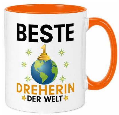 Welt Beste Dreherin | Fräser Dreher lustiger Spruch Geschenk Humor Geschenkidee Tasse