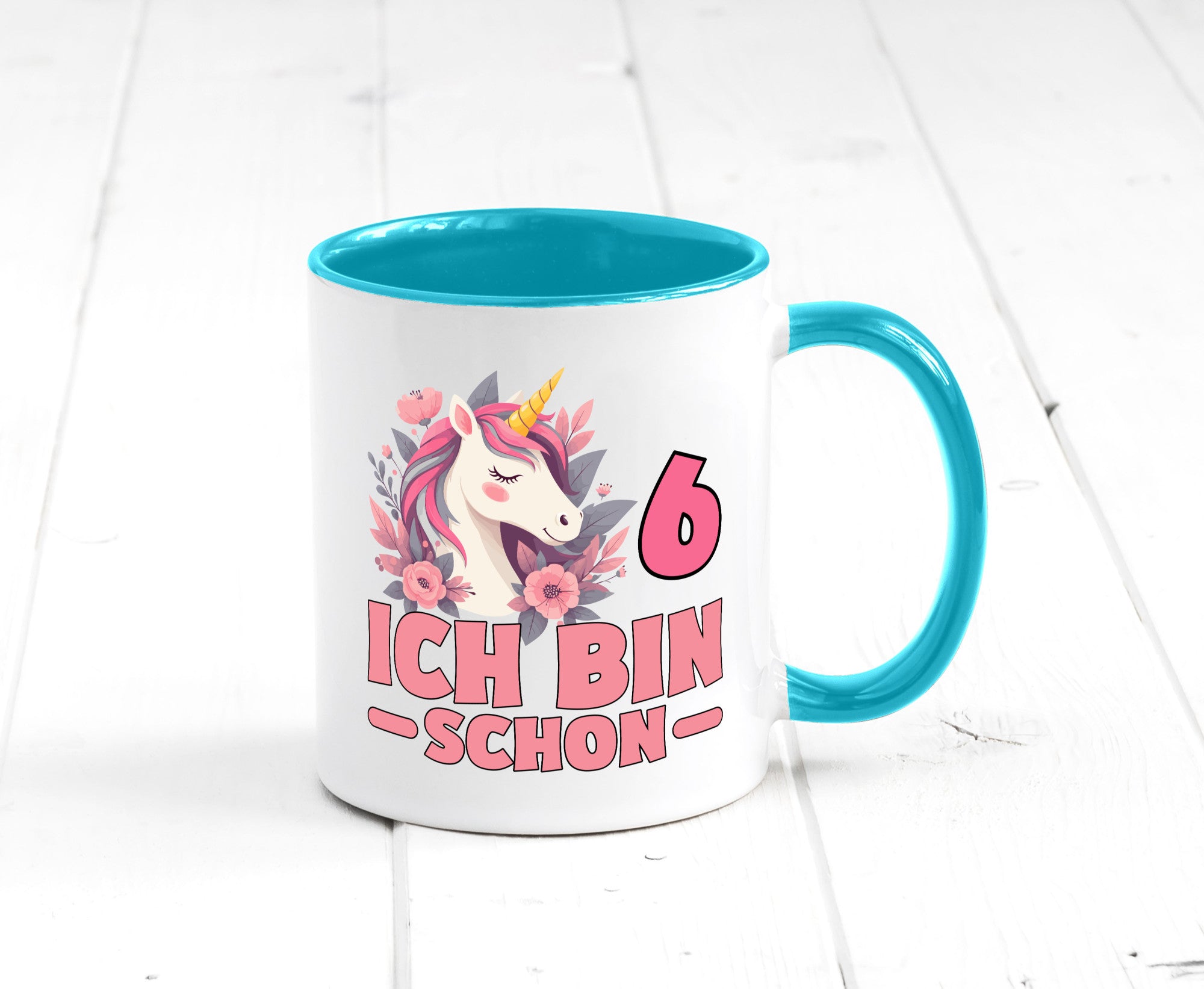 6. Geburtstag | 6 Jahre Einhorn bin schon Mädchen Geschenk Geschenkidee
