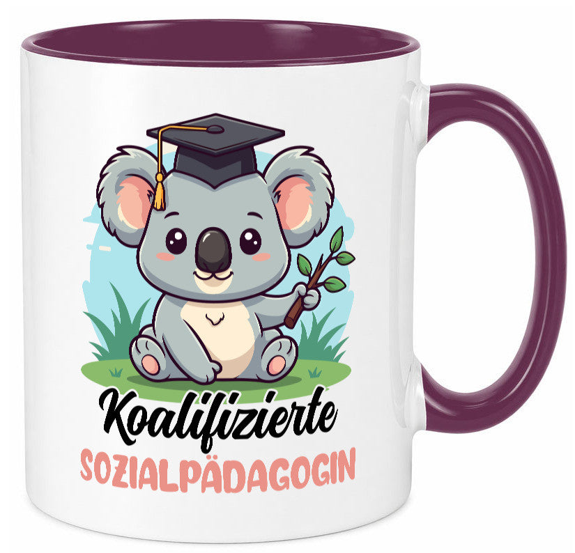 Koalifizierte Sozialpädagogin | Humor Pädagogin lustiger Spruch Geschenk Tasse