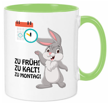Kalter Montag Geschenkidee Humor Tasse