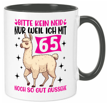 65. Geburtstag | 65 Jahre Lama gut aussehen Geschenkidee Humor Tasse