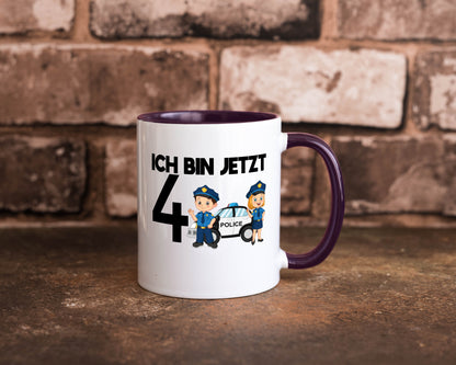 Ich bin jetzt 4 | Polizei 4. Geburtstag Jähriger Geschenk Geschenkidee lustiger