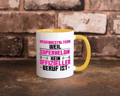 Superheldin Mediengestalterin | Medien lustiger Spruch Geschenk Humor