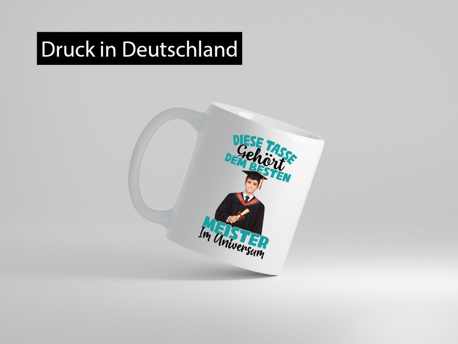 Im Universum: Meister | Meisterbrief Humor Geschenkidee Tasse
