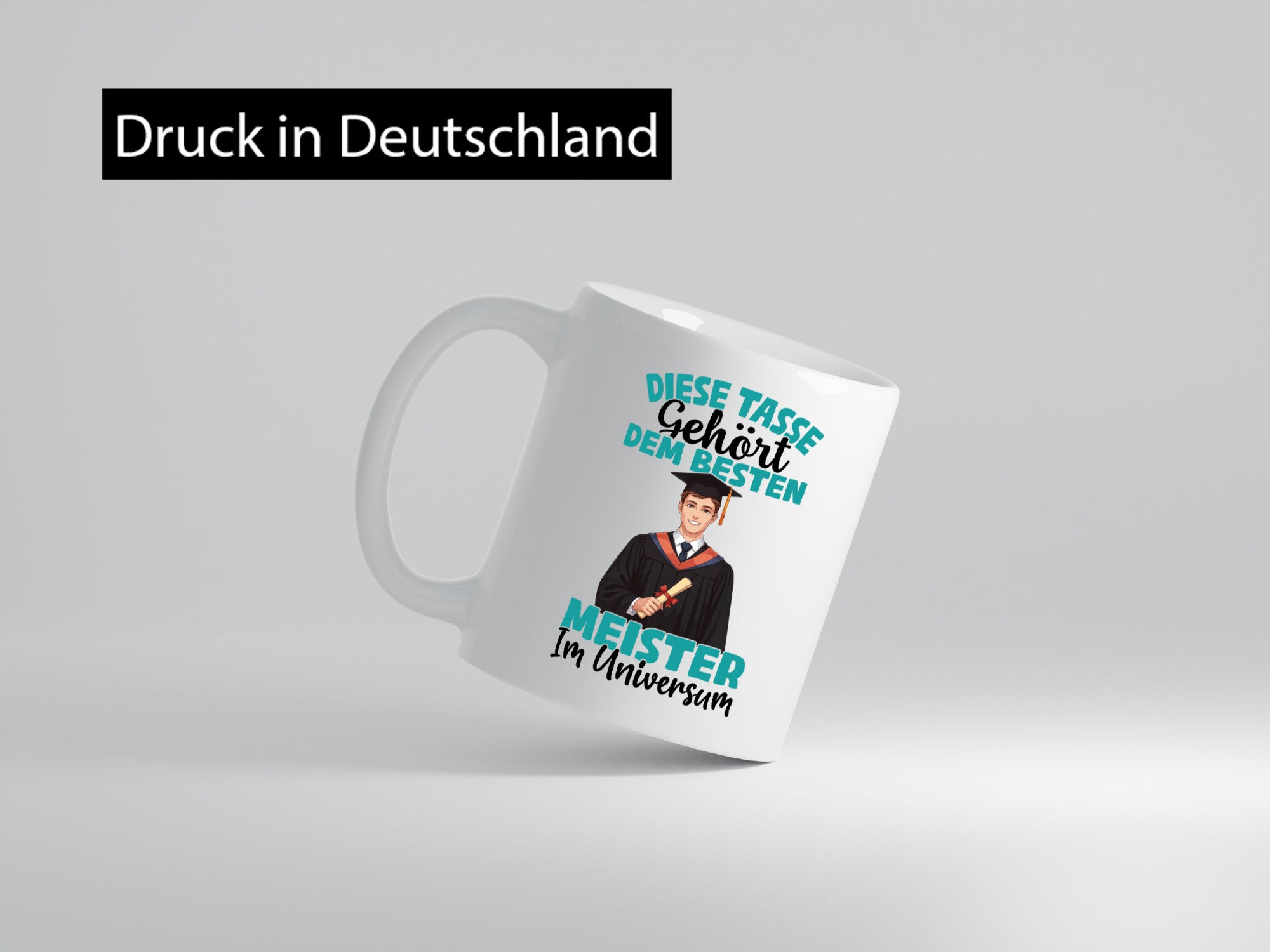 Im Universum: Meister | Meisterbrief Humor Geschenkidee Tasse