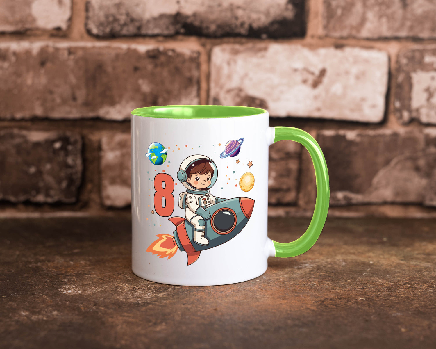 8. Geburtstag | 8 Jahre Astronaut Weltraum Humor Geschenkidee Tasse