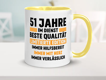 51 Jahre im Dienst | Jubiläum Arbeit lustiger Spruch Geschenk Kollegen Büro