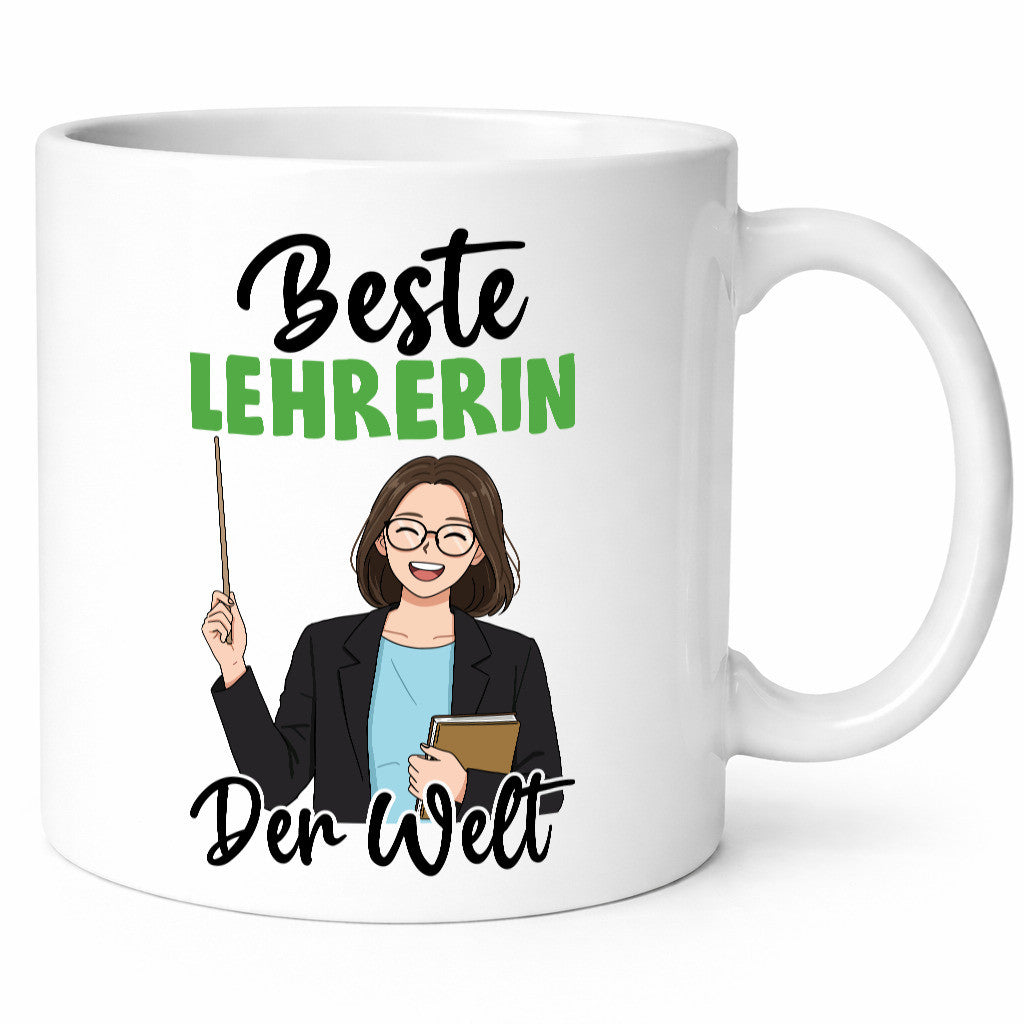 Beste Lehrerin | Schule Beruf Schüler v2 Geschenkidee Arbeit Kollegen Büro