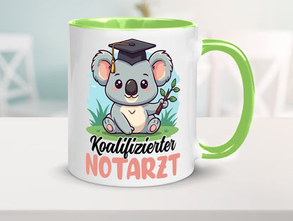 Koalifizierter Notarzt | Arzt Geschenk Humor Geschenkidee lustiger Spruch Tasse