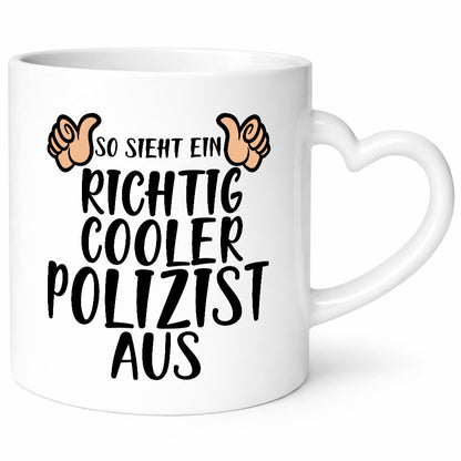Richtig Cooler Polizist | Daumen hoch Polizei Revier Geschenk Humor