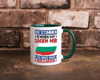 Bulgarien | Urlaub Stimmen in meinem Kopf Traumland Humor Geschenkidee Tasse