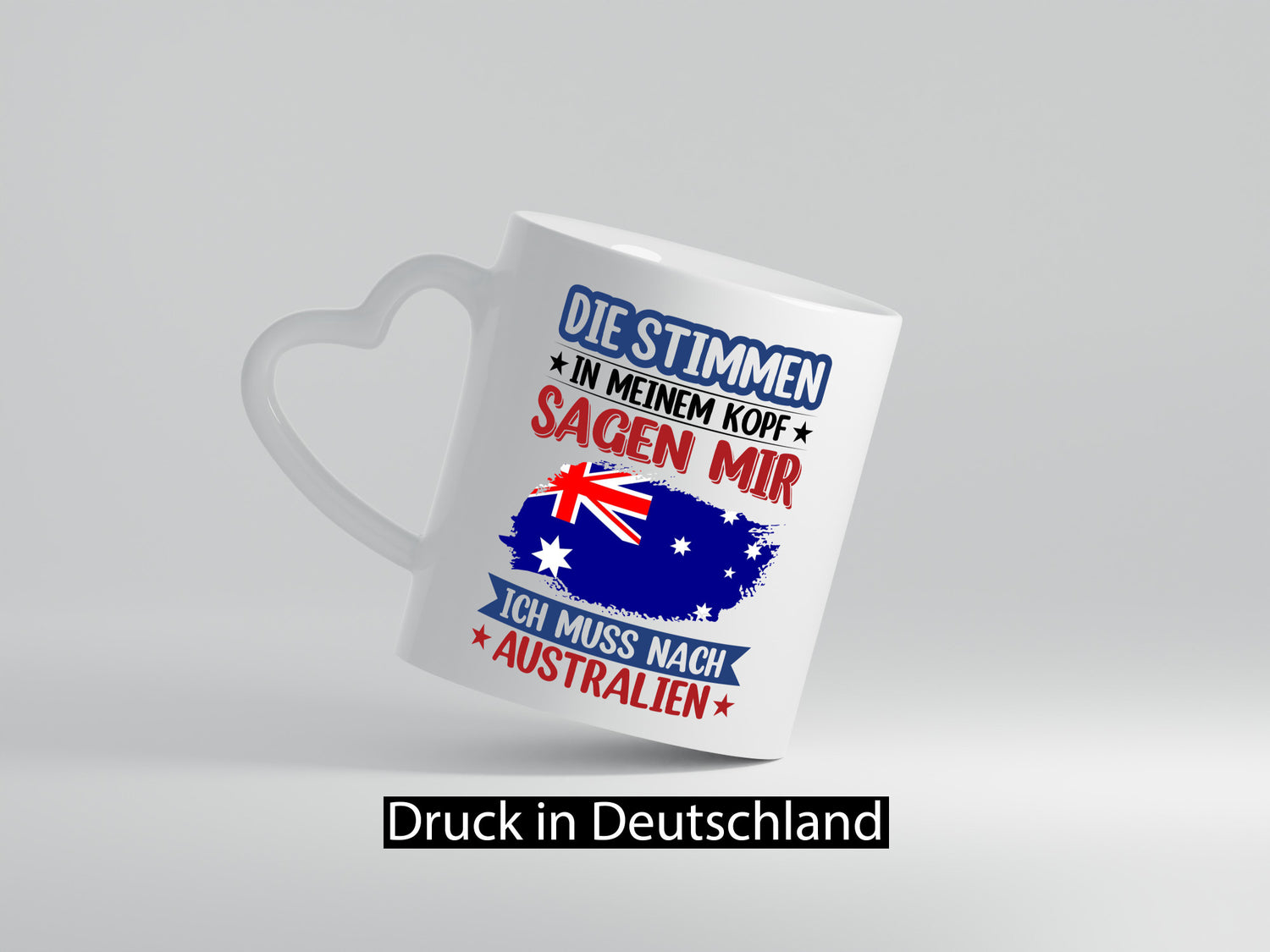 Australien | Urlaub Stimmen in meinem Kopf Traumland Geschenkidee Humor Tasse