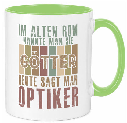 Heute sagt man: Optiker | Augenoptiker Geschenkidee Humor Tasse