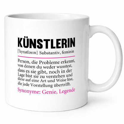 Künstlerin | Beruf lustig Kunst Humor Arbeit Kollegen Büro Geschenkidee Tasse