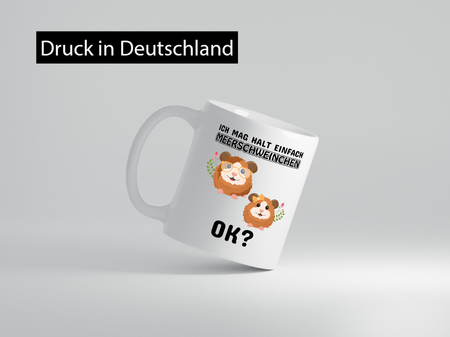 Ich mag halt einfach Meerschweinchen OK? Humor Geschenkidee Tasse