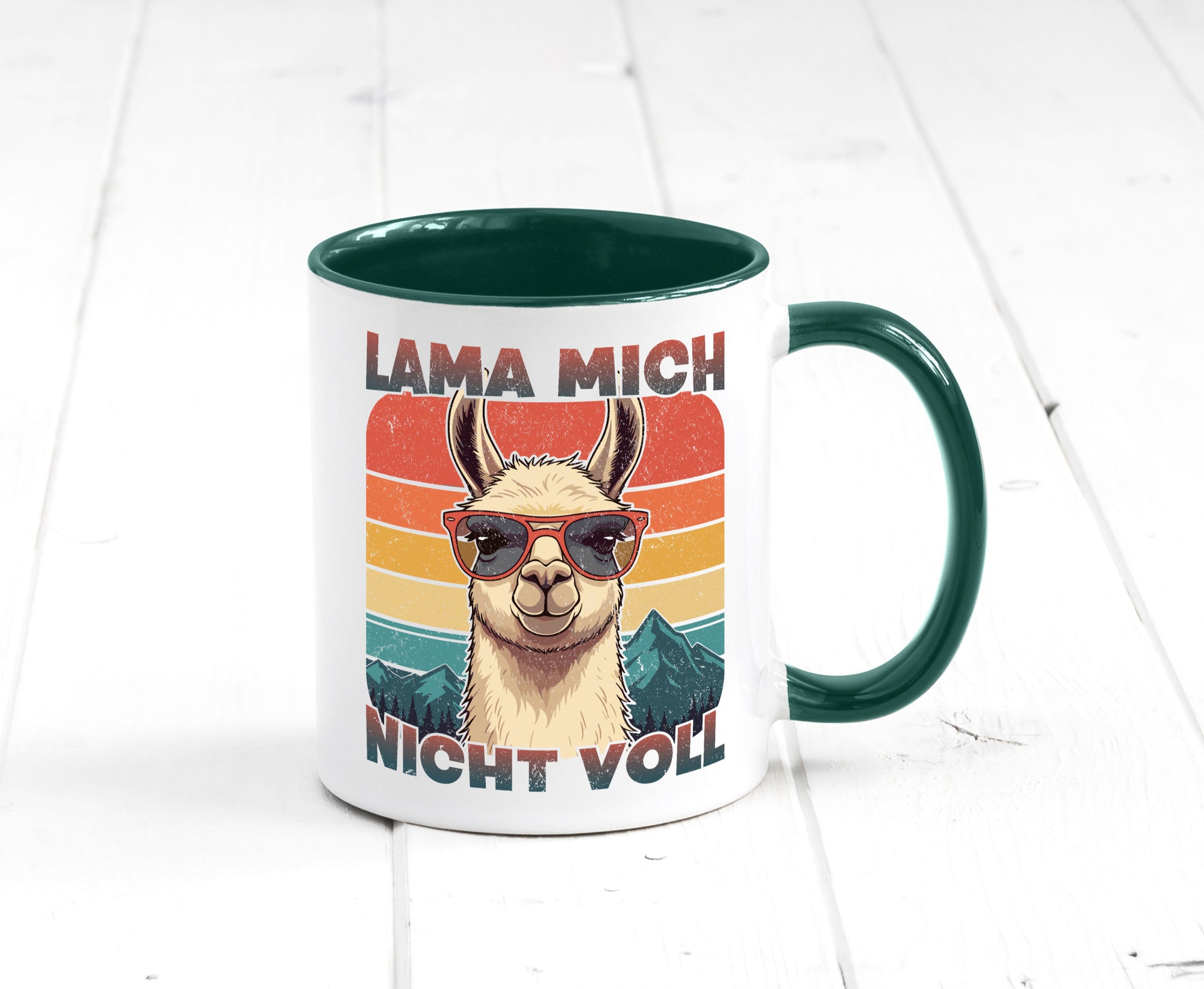 Lama mich nicht voll | Alpaka Kamel Retro lustig Humor Geschenkidee Geschenk