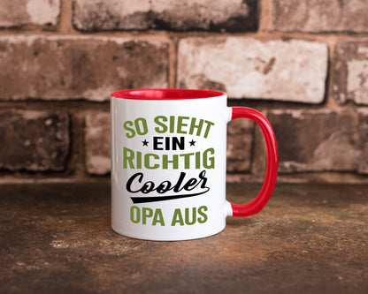 So sieht ein richtig Cooler Opa aus | Großvater Geschenkidee Familie Humor Tasse