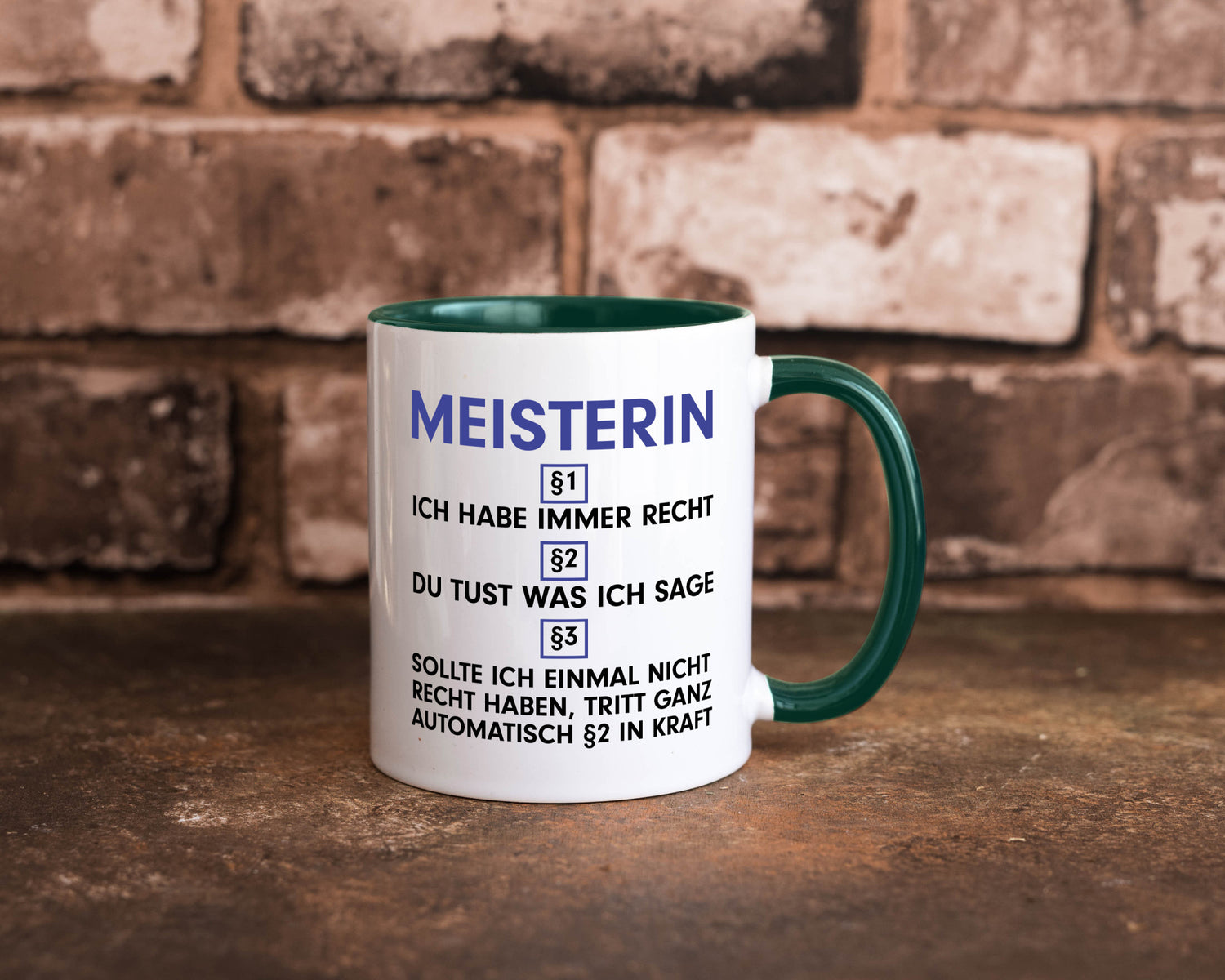Ich habe immer Recht Meisterin | Meisterbrief lustiger Spruch Geschenk Humor