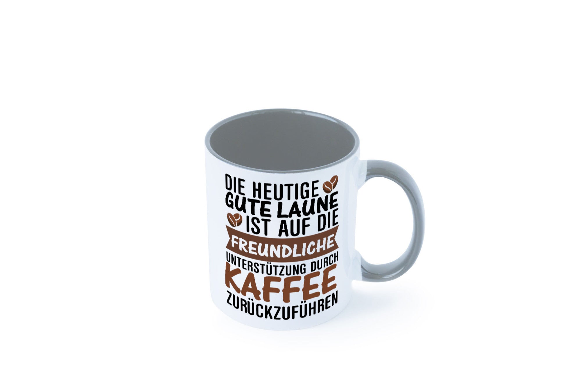 Unterstützung durch Kaffee | Kaffeliebhaber gute Laune Geschenk Humor