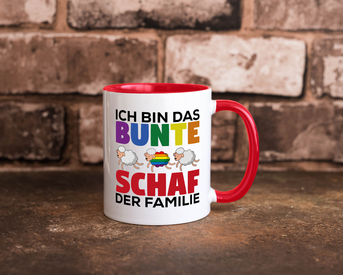 LGBTQ+ Tasse | Buntes Schaf Regenbogen Humor Geschenkidee
