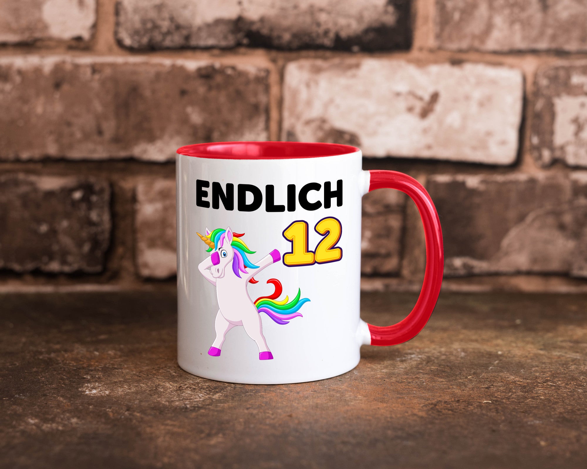 12. Geburtstag | endlich 12 Jahre Einhorn Mädchen lustig Geschenkidee Geschenk