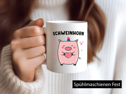 Schweinhorn lustig Humor Geschenkidee Geschenk Tasse