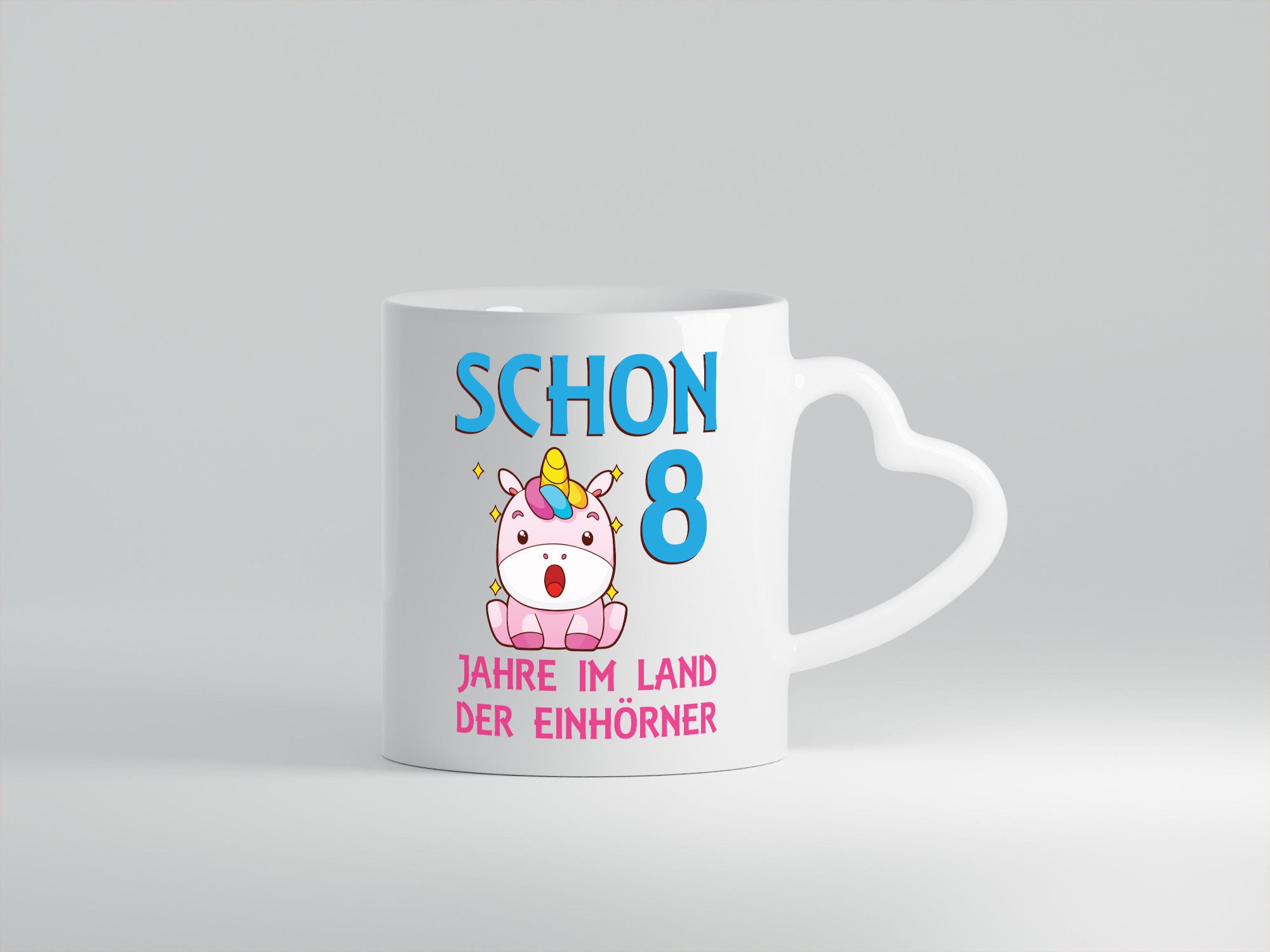 Schon 8 Jahre im Land der Einhörner | Einhorn lustig Humor Geschenkidee