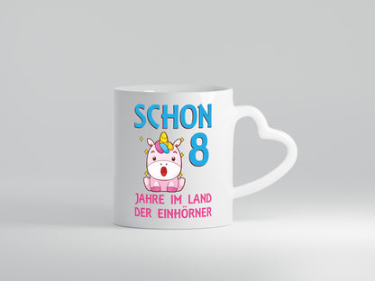 Schon 8 Jahre im Land der Einhörner | Einhorn lustig Humor Geschenkidee