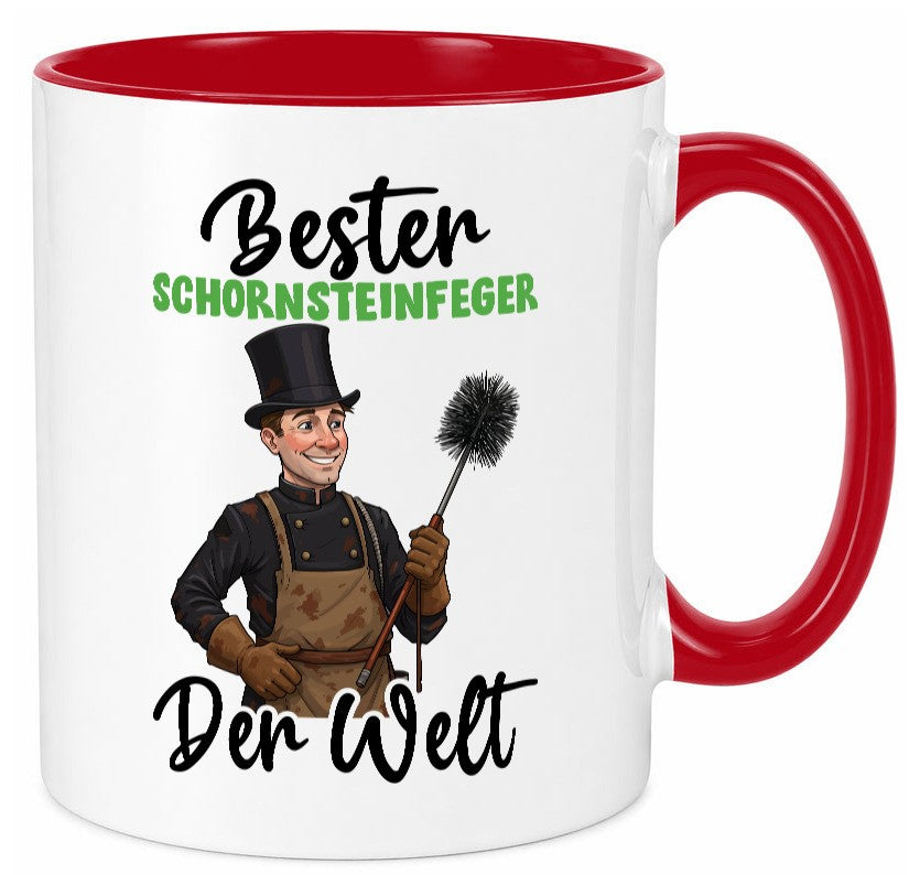 Bester Schornsteinfeger | Kaminkehrer lustig Humor Geschenkidee Geschenk Tasse