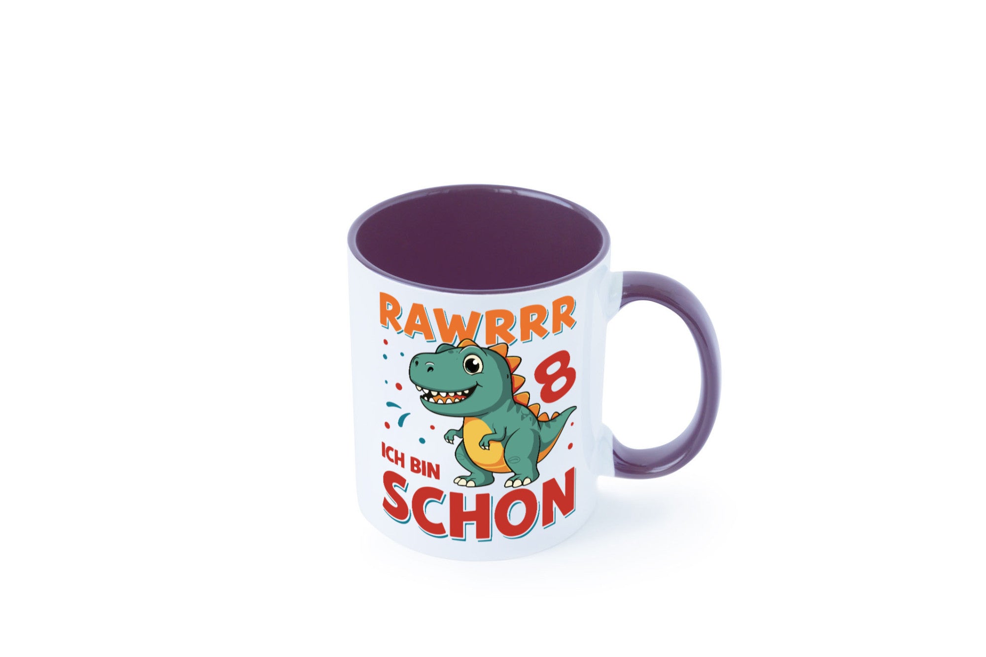 8. Geburtstag | 8 Jahre Raw ich bin schon T-Rex Geschenk Geschenkidee lustiger
