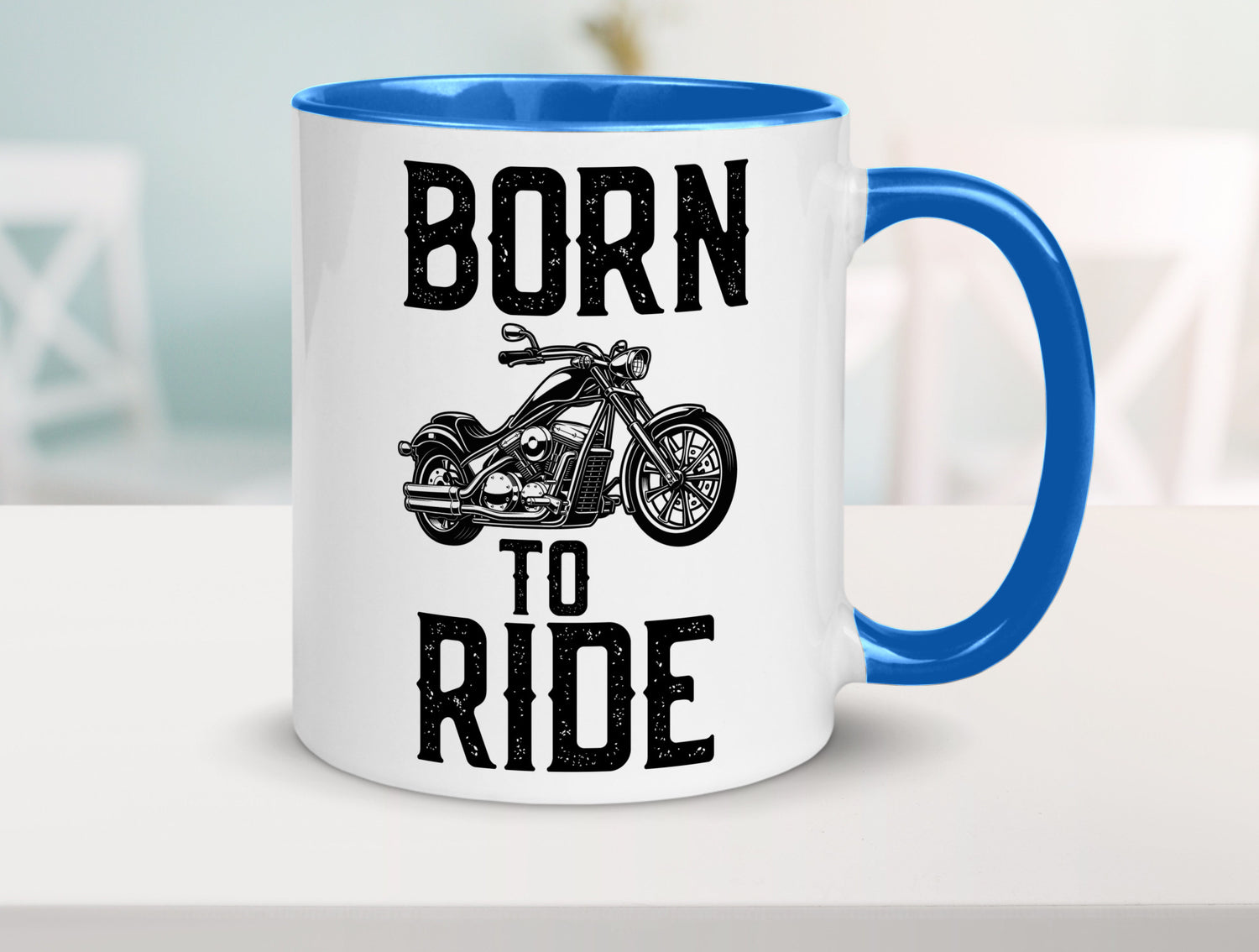 Born to ride | Biker Tasse Motorradfahrer Motorrad lustiger Spruch Geschenk