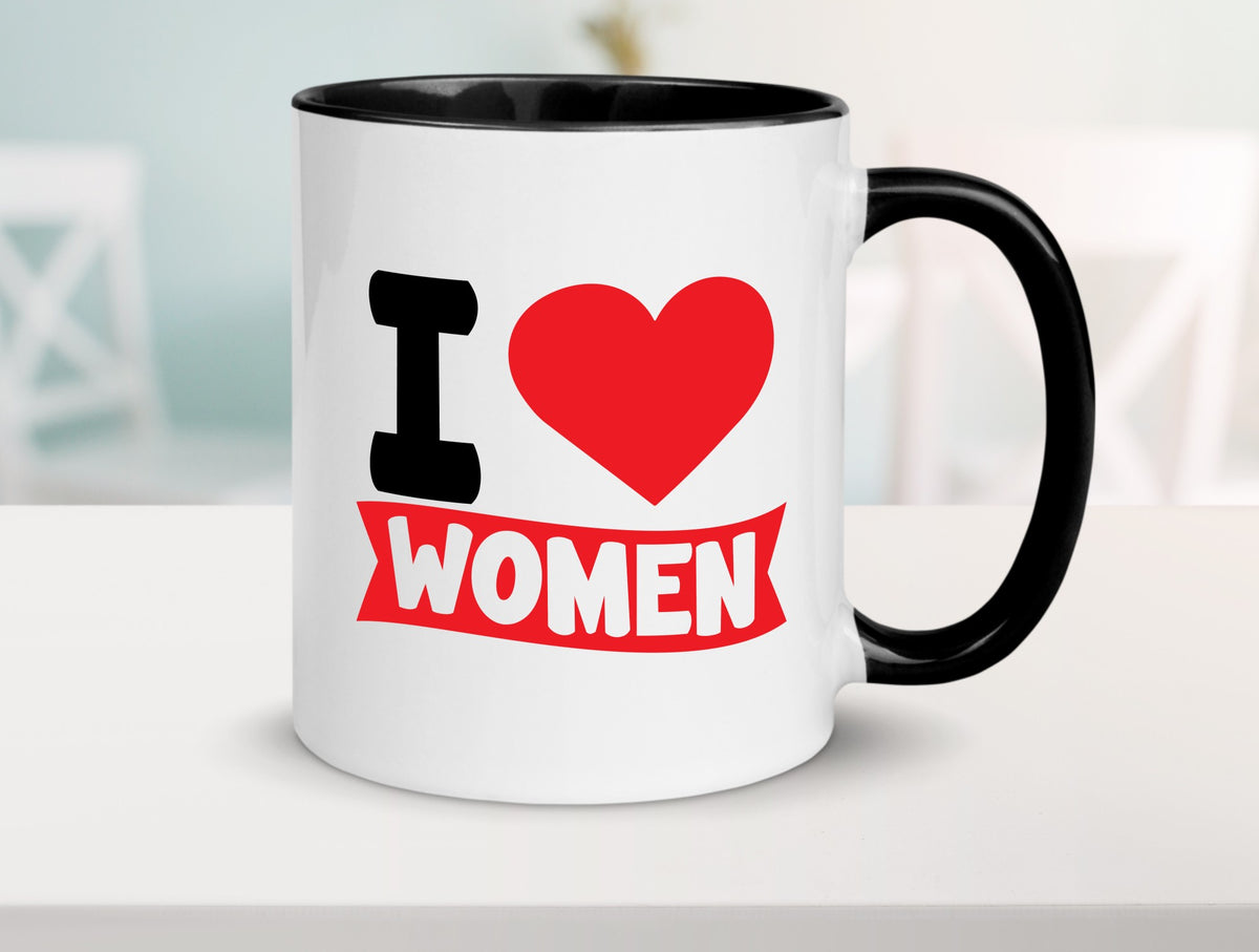 I love woman | Frauen Ich liebe v2 lustig Familie Geschenkidee Geschenk Tasse