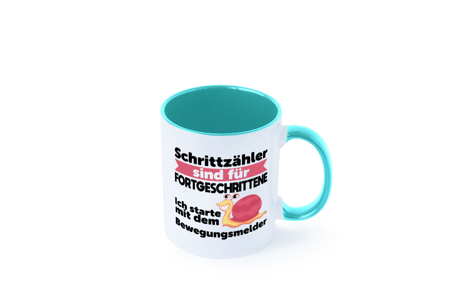 Schrittzähler Fortgeschrittene, Bewegungsmelder | Schnecke Geschenk Humor