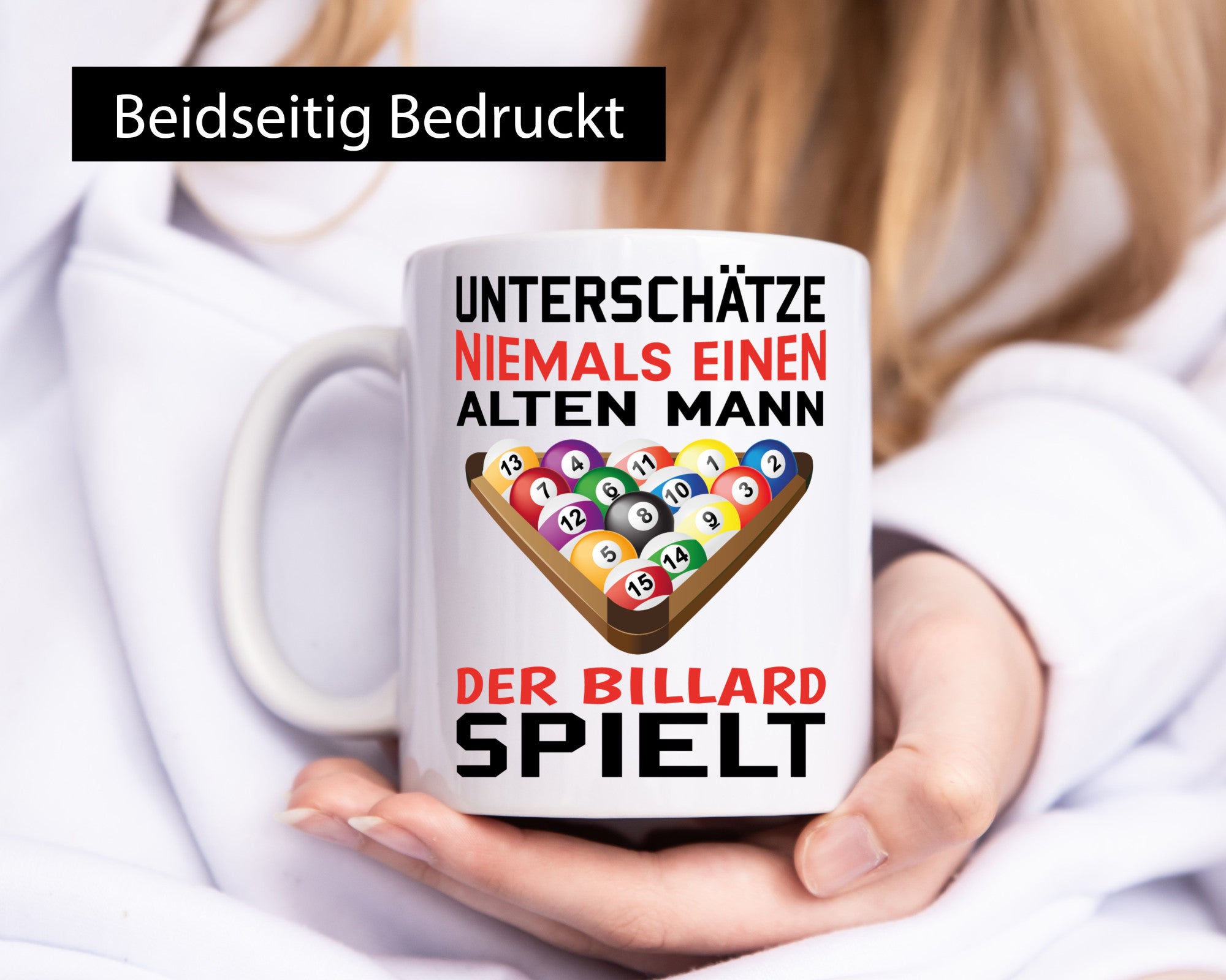 Billardspieler Humor | Männer Tasse Billard spielen lustiger Spruch Geschenk
