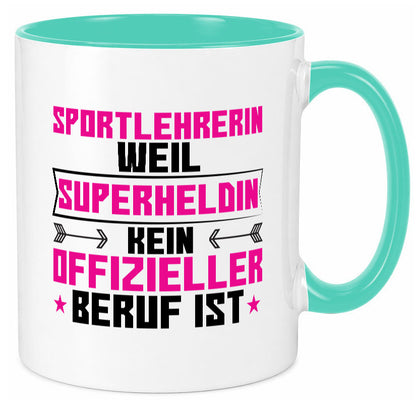 Superheldin Sportlehrerin | Lehrer Sport lustig Humor Geschenkidee Geschenk