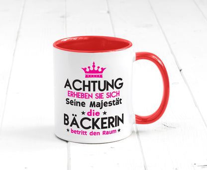 Seine Majestät Bäckerin | Bäckerei Frauen Backen Humor Geschenkidee Tasse