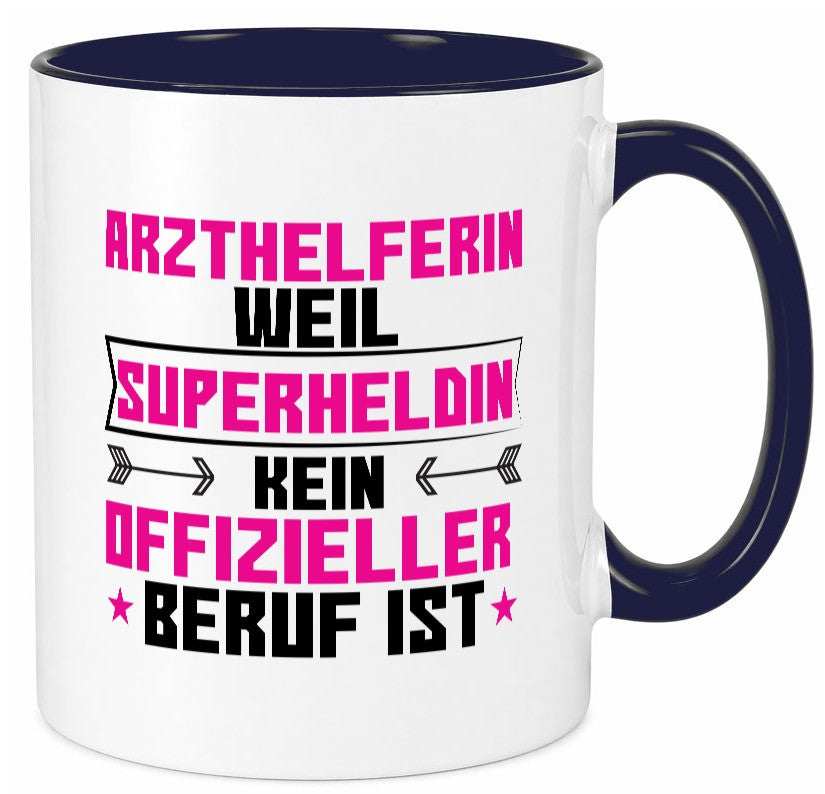 Superheldin Arzthelferin | Fachangestellte Medizin Humor Geschenkidee Tasse