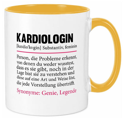 Kardiologin | Spruch lustig Kardiologie Beruf Geschenk Arbeit Kollegen Büro Tasse