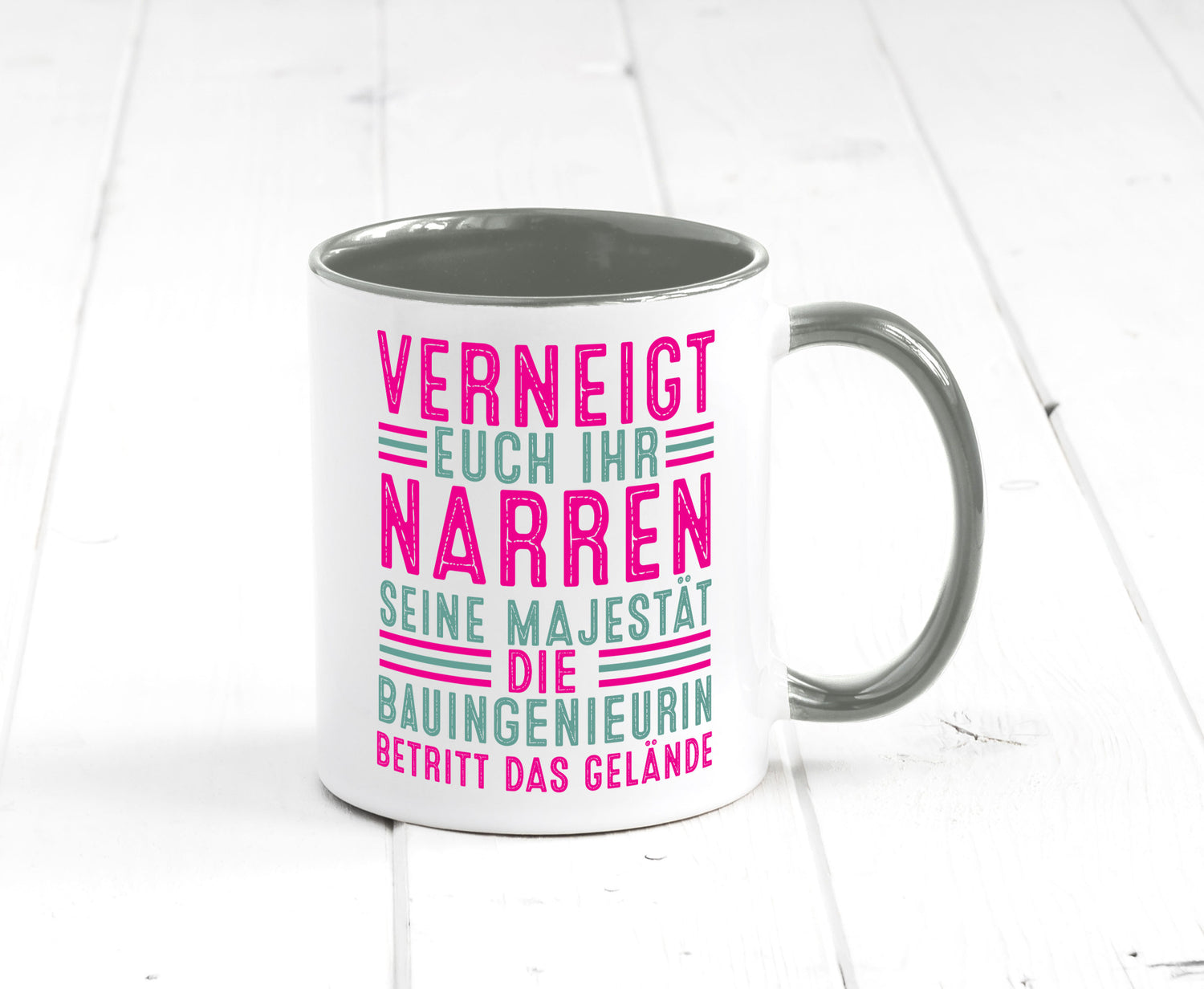 Verneigt euch: Bauingenieurin | Ingenieurin Geschenkidee Humor Tasse