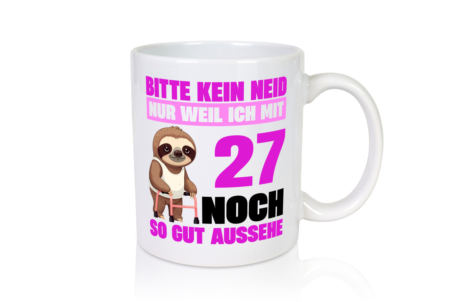 27. Geburtstag | Bitte kein neid Faultier 27 Jahre Geschenk Geschenkidee