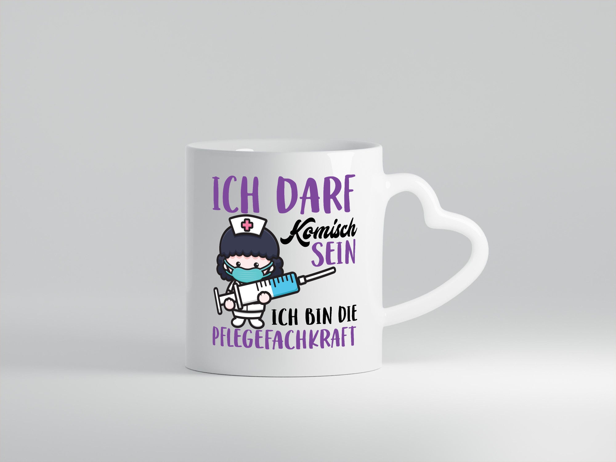 Ich darf kommisch sein | Pflegekraft Krankenschwester Humor Geschenkidee Tasse