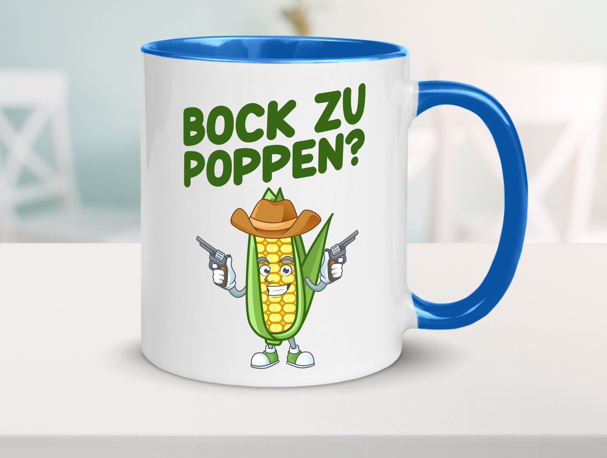 Bock auf Poppen | Mais Lustig Geschenk Humor Geschenkidee lustiger Spruch Tasse