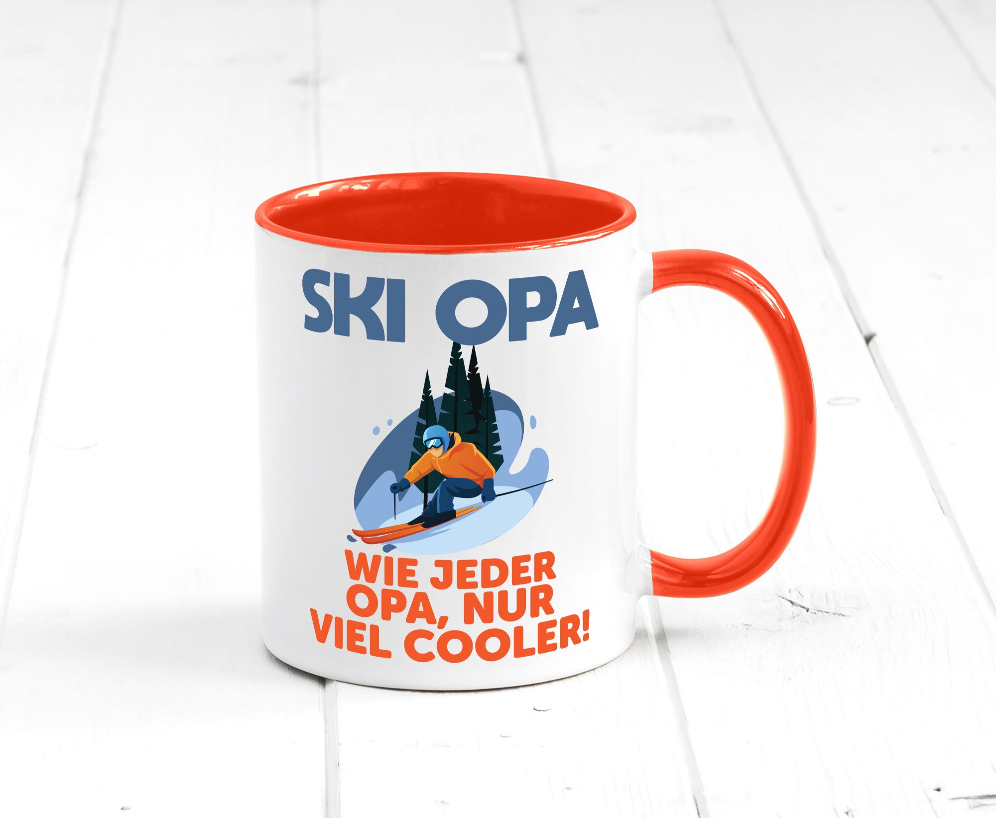 Ski Opa, normal, nur cooler | Skifahrer Bäume Schnee Geschenkidee Familie Humor