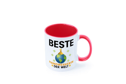 Welt Beste Handwerkerin | Handwerkerinnen lustiger Spruch Geschenk Humor Tasse
