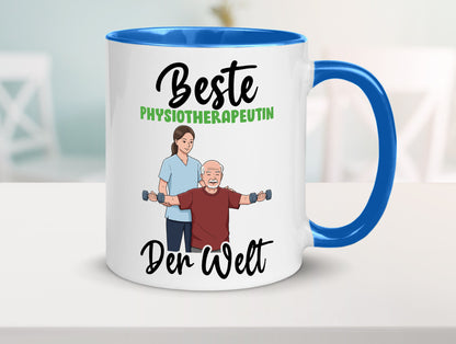 Beste Physiotherapeutin v3 lustig Humor Geschenkidee Geschenk Tasse