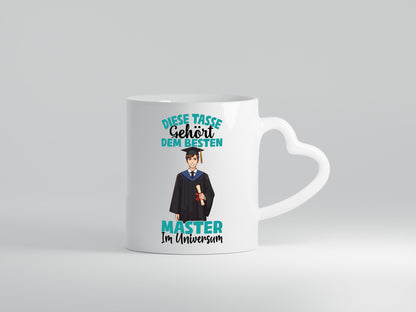 Im Universum: Master | Universität Student lustiger Spruch Geschenk Humor