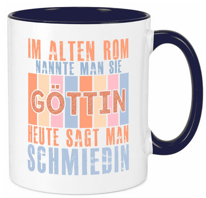 Heute sagt man: Schmiedin | Schmied Beruf Schmiederei lustiger Spruch Geschenk