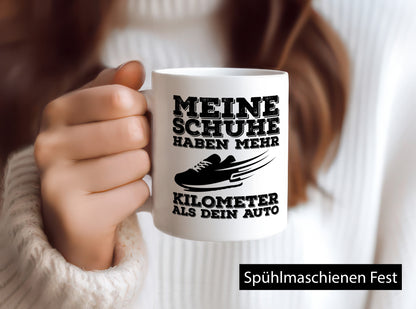 Läufer Spruch Tasse | Jogger Humor Joggerin Statement Geschenkidee