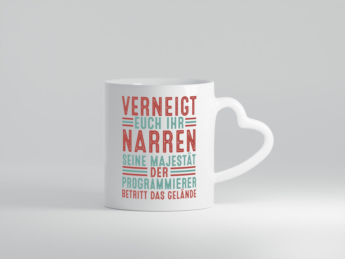 Verneigt euch: Programmierer | Software Entwickler Geschenkidee Humor Tasse