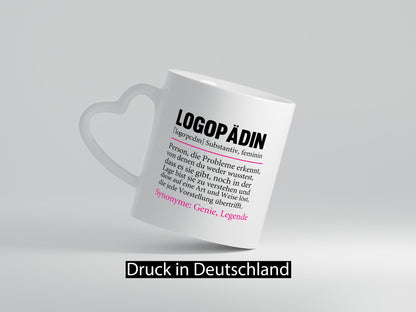 Logopädin | Spruch Humor Sprachtherapie Beruf lustiger Geschenk Arbeit Kollegen